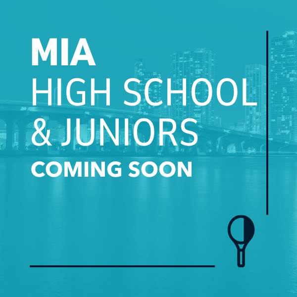 Miami High School & Juniors Tennis League - COMING SOON
